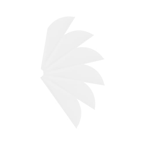 2 Inch White TPU Arrow Vanes Fletchings for DIY Archery - 50 Pack