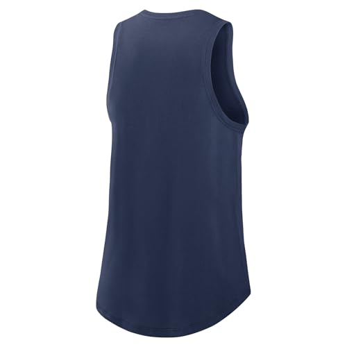 MLB Women's High Neck Tank - Boston Red Sox Navy Medium