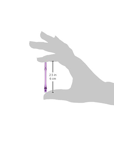 Cosmodarts Fit Shaft 7 Size Slim Spin Clear Purple Dart Shaft for Fit Flight Series
