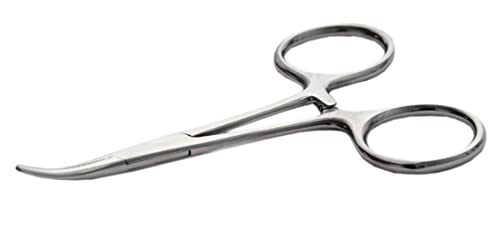 Curved Hemostat - 3.5 Inch Stainless Steel Surgical Tool