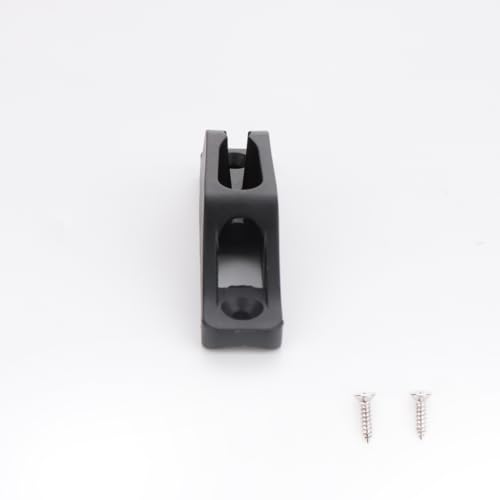 Nylon Kayak Cord Lock Cleat - 2 Pack for 6mm Soft Rope with Screws
