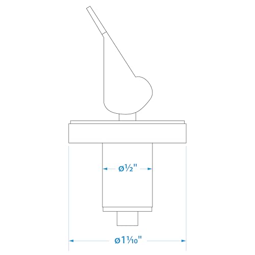 Deck and Baitwell Plug - 1/2 in Brass, 2 Count Pack