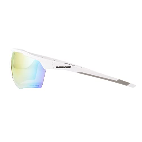 Rawlings Boys Pitch Perfect Shield Sunglasses White & Orange 65mm