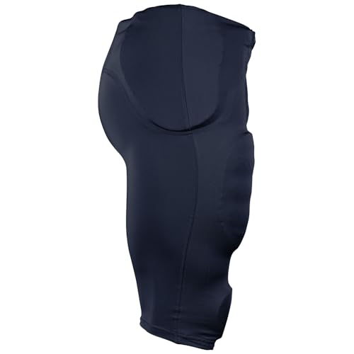 Champro Adult Terminator 3 Football Pants with Built-in Pads, Medium Navy