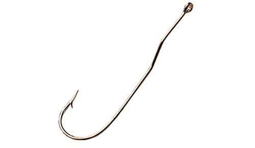 Aberdeen Gold Fishing Hook Size 2 - Medium Wire, Bronze Plated