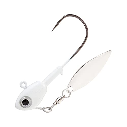 Su-Spin Single Blade Fishing Jighead - Pearl, 1/2 oz