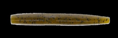 3-Inch Ned Senko Floating Soft Plastic Bait - Green Pumpkin/Large Black Flake