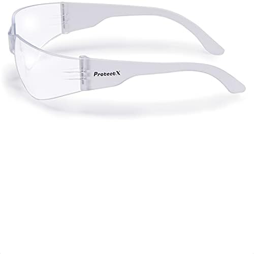 ProtectX Safety Glasses for Men & Women, Safety Sunglasses with Anti-Fog Scratch Resistant Lenses, Non-Slip Grips, ANSI Z87.1