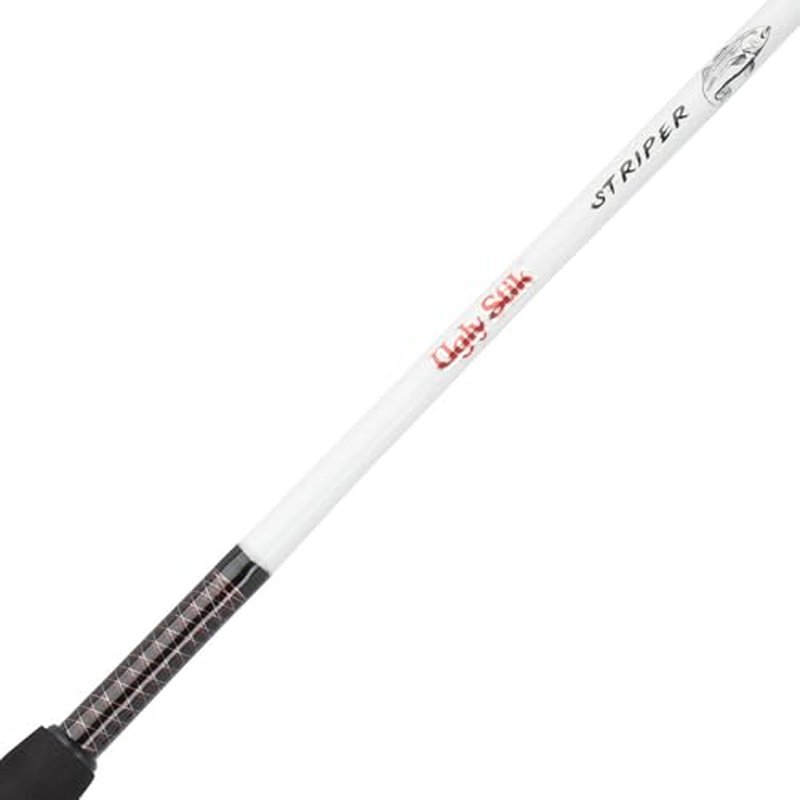 Ugly Stik Striper Casting Fishing Rod, 7', One-Piece, 12-25lb Line Rating, Medium Heavy Power, Moderate Fast Action, 3/8-1 oz. Lure Rating