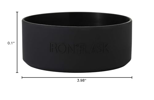 Silicone Protective Boot for 14-22 oz Wide Mouth Bottles - Midnight Black