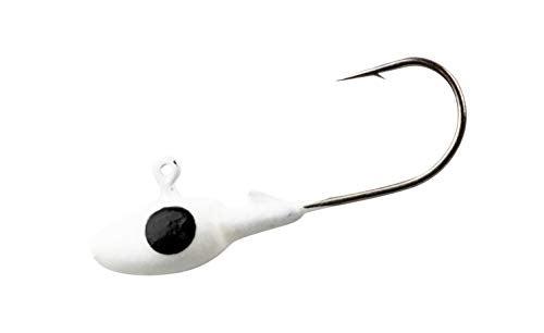 Glow-in-the-Dark Crappie Jig Heads - 1/16 oz Pack of 10 - Ghost Glo