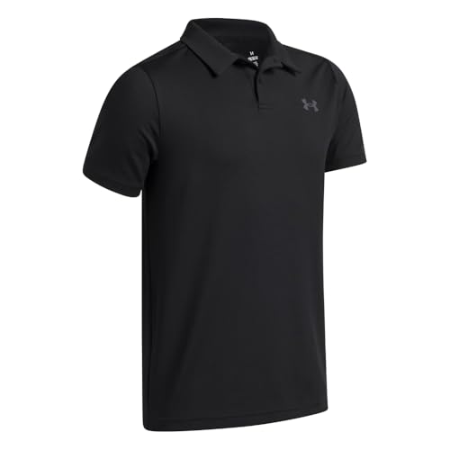 Boys' Matchplay Golf Polo - Large Black Castlerock