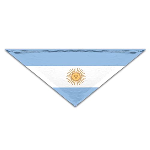 Dog Bandana - Flag of Argentina, Adjustable Triangle Bib for Pets