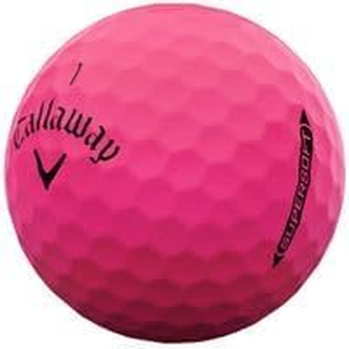 Callaway Golf Supersoft Matte Pink Golf Balls - Enhanced Alignment | 2025 Model