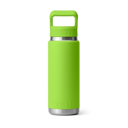 YETI Rambler 26 oz Bottle Venom Vacuum Insulated Stainless Steel with Color Matching Straw Cap