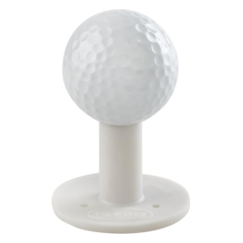 Premium Rubber Golf Tees - Durable 35mm White Golf Tee Set