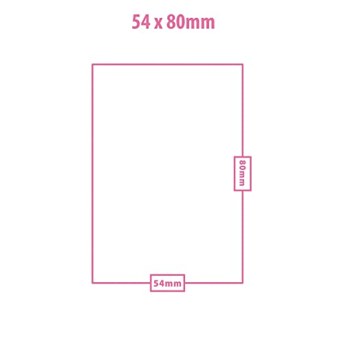 54mm x 80mm Board Game Card Sleeves - 50 Count Archival Clear