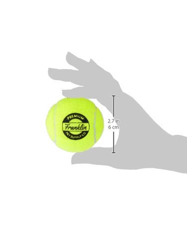 Squeaker Tennis Ball Dog Toy - Pack of 3 Standard 2.7" Yellow