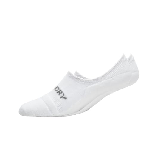 FootJoy Women's ProDry Ultra Low Cut Socks White - Moisture-Wicking Athletic Socks