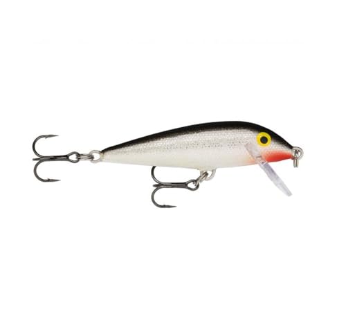 Countdown Minnow Lure - Silver - 2-3/4" Length for Trout, Bass, Walleye