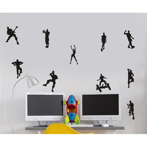 Video Game Wall Decals Poster Dancing Peel and Stick Wall Decal Boys Wall Stickers for Playroom Bedroom Game Room Wall Decor