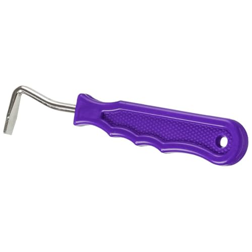 Steel Hoof Pick with Polymer Handle - 5.5 Inch - Purple
