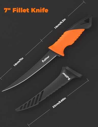 7 Inch Stainless Steel Fillet Knife for Fish - Lightweight & Sharp