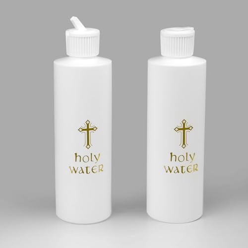 3 Pack 250ml Holy Water Bottles, Reusable Plastic Containers for Religious Use
