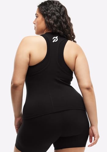 Peloton Women's Cadent Racerback Active Tank Top Medium Black - Breathable & Moisture-Wicking Fitness Top
