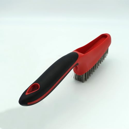 Red Devil 4162 Soft Grip Stainless Steel Wire Brush, 10", Steel