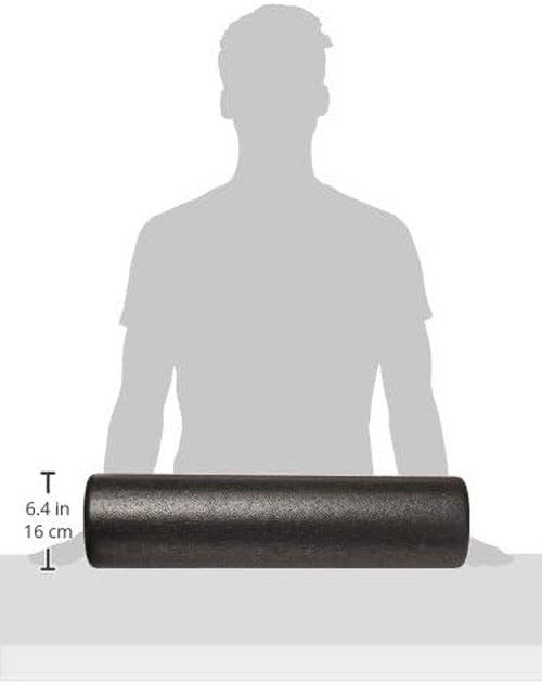 Black Mountain Products Foam Roller - High Density Extra Firm for Muscle Recovery | 36-Inch Black