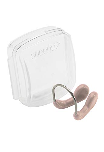 Unisex Competition Swim Nose Clip - Adjustable Stainless Steel - Beige