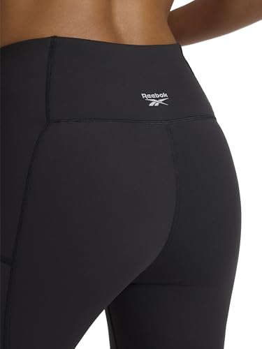 Reebok Odyssey High-Rise 7/8 Leggings for Women - Large Black, 25-Inch Inseam