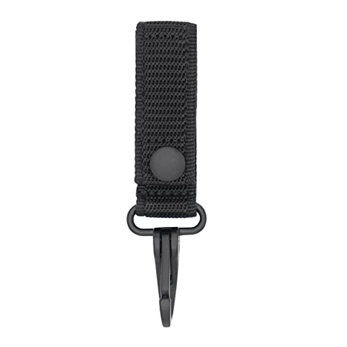 Dotacty Heavy Duty Belt Keeper Clip Key Holder with MOLLE Strap 2-Pack Black