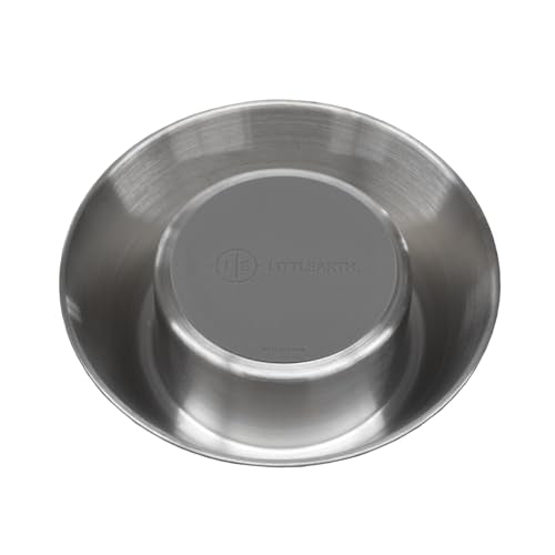 Premium Stainless Steel Pet Bowl with Team Logo - Matte Black