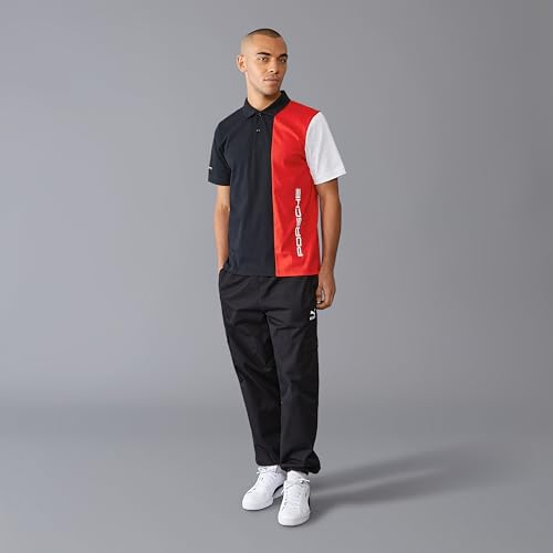 Porsche Motorsport Men's Stripe Polo - Large, Black