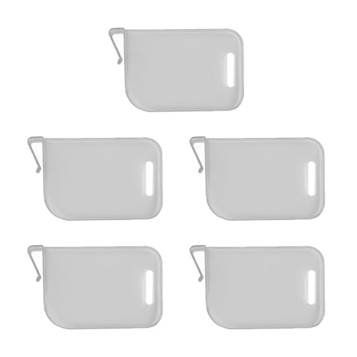 Card Storage Box Divider - 5Pcs Adjustable Baffle Clips - Gray