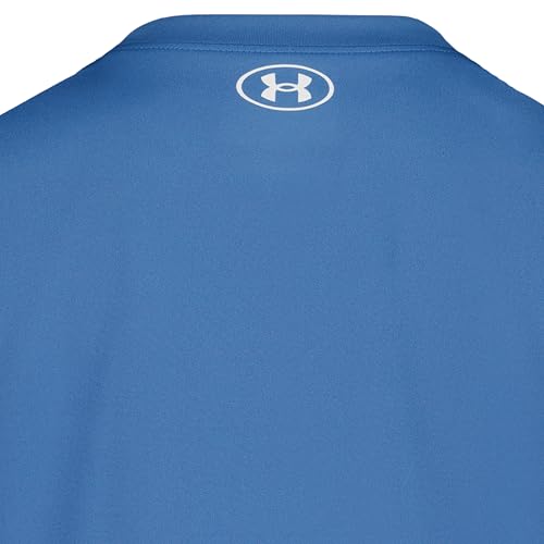 Under Armour Boys' Aegean Blue Logo Graphic T-Shirt - Relaxed Fit, UA Tech™ Fabric