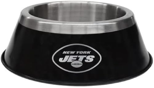 Stainless Steel New York Jets Pet Bowl - Small