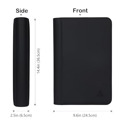 Rayvol PSA Slab Binder Black – Holds 40 PSA-Sized Graded Cards with 4-Pocket Pages