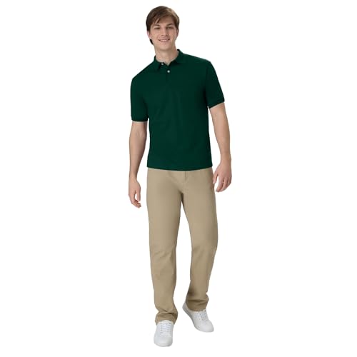 Men's Short Sleeve Pocket Polo Shirt - ComfortBlend Jersey (Pack of 2)