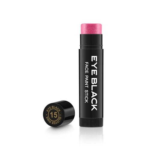 Hot Pink Glitter Eye Black Stick - Anti-Glare Sports Makeup