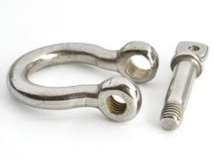 Stainless Steel Bow Shackle - 4mm, 10 Pieces for Paracord Jewelry