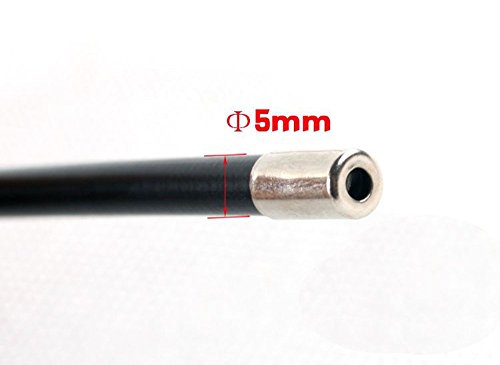 5mm Bicycle Brake Cable End Caps - Pack of 100 Metal Caps