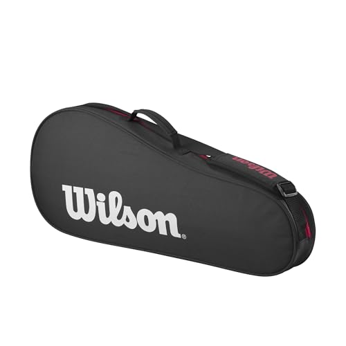 Wilson Advantage Tennis Bag Series - Black/Red Holds 3 Rackets