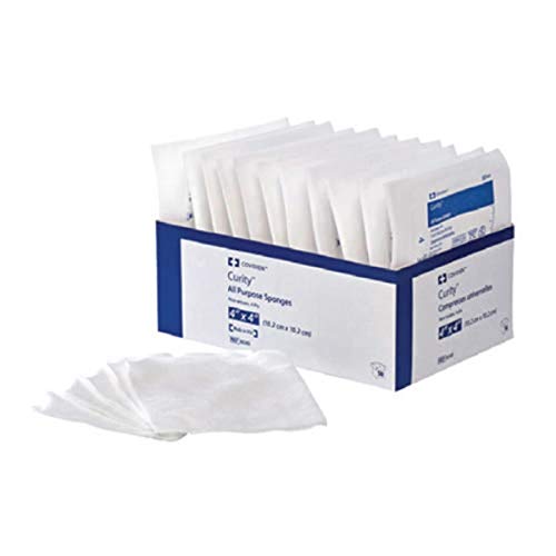 Covidien Curity 2x2 Inch Non-Woven All-Purpose Medical Sponges, 200 Pack