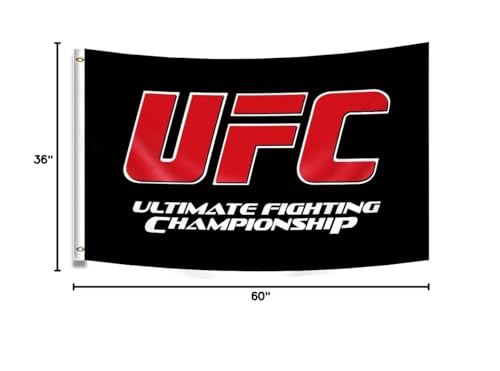 UFC Flag Fighting Championship Banner 3x5Ft Indoor Outdoor Room Decor