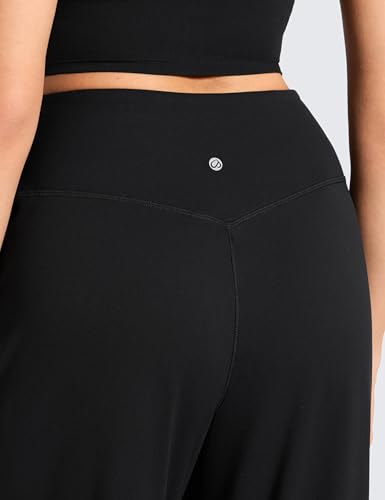 CRZ YOGA Butterluxe Palazzo Pants Black Medium 30-Inch High-Waist Pants