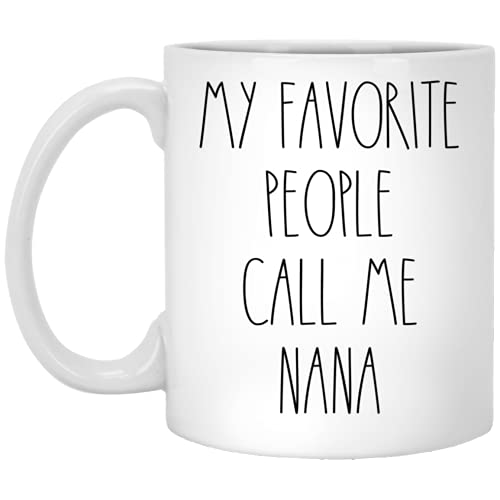 Nana Coffee Mug 11oz - Personalized Nana Rae Dunn Inspired Gift