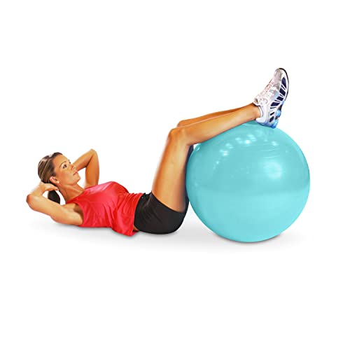 CAP 65cm Teal Exercise Ball for Core Strength & Balance Fitness Equipment